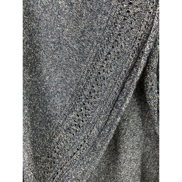 Charter Club Womens Size Large Blue Hooded Open Front Cardigan Sweater - Picture 4 of 8